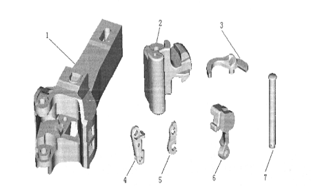 13號車鉤鉤頭、鉤舌及鉤舌銷各部間隙 13號車鉤鉤頭、鉤舌及鉤舌銷各部間隙