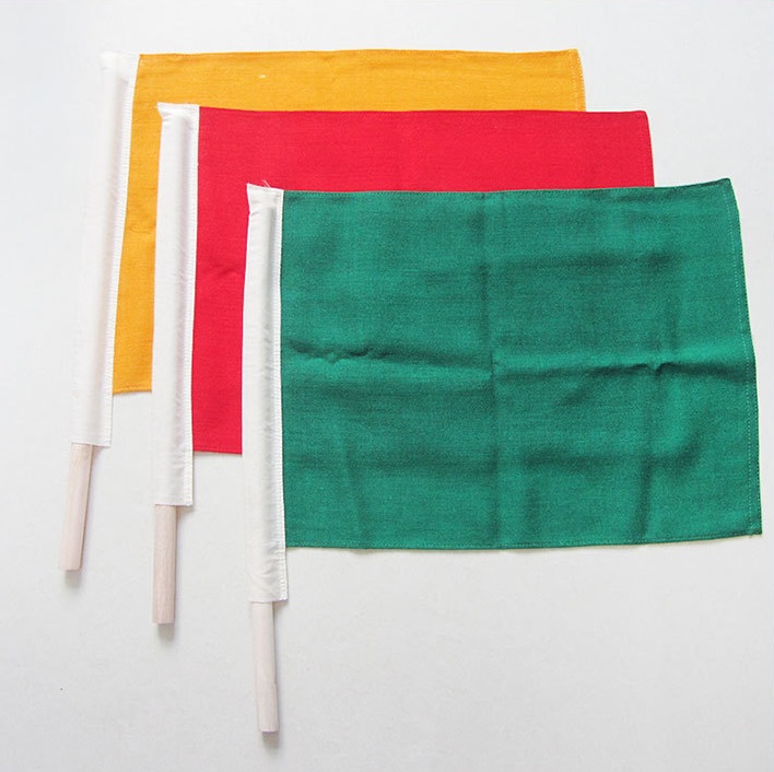 鐵路信號(hào)旗紅黃綠三色防護(hù)信號(hào)旗