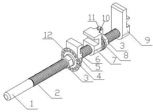 道岔鉤鎖器各部分